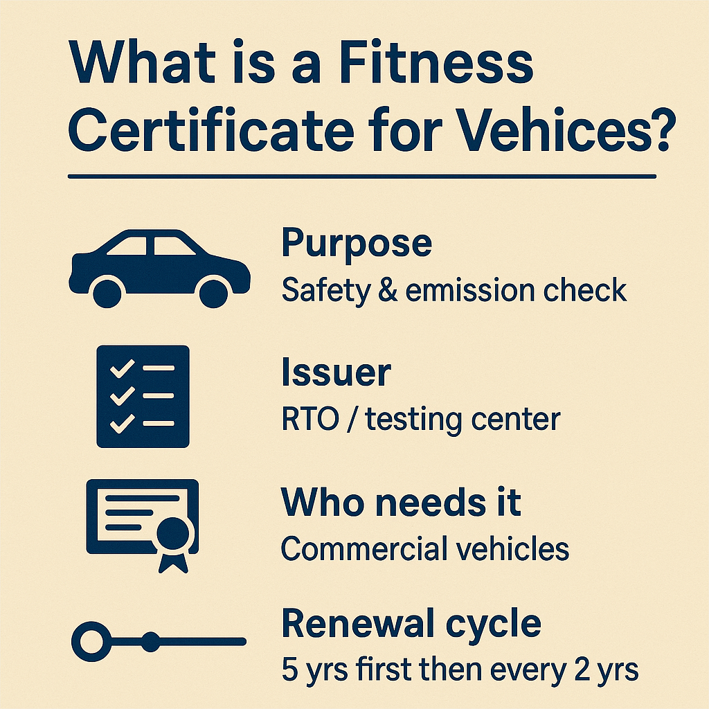 Fitness Certificate Booking